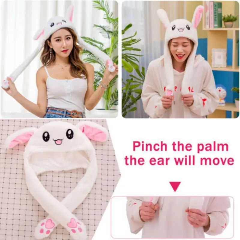 5 стилей 2020 модная плюшевая шапка с кроликом подвижными ушами кролика плюшевые