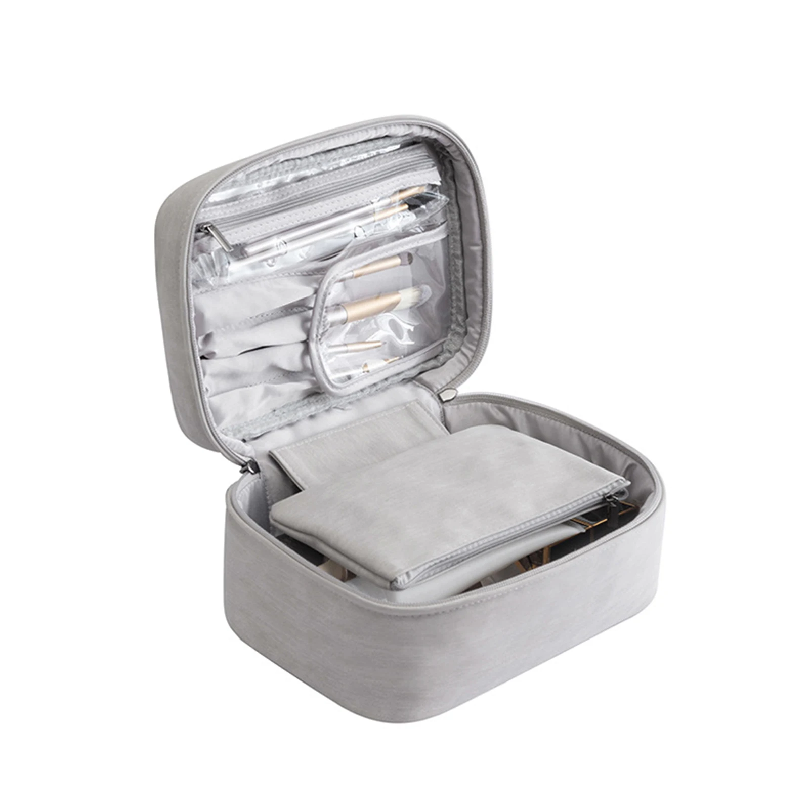 

Travel Portable Large Capacity For Woman Girl Makeup Tools Toiletry Brush Holder Cosmetic Bag Salon Multifunction Lightweight