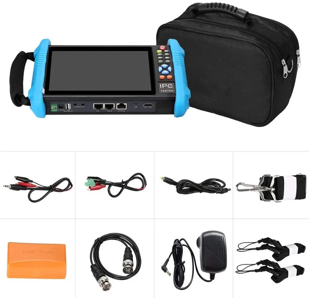 Тестер для камер видеонаблюдения тестер Ip 7 дюймов 4K Poe|Монитор и дисплей CCTV| |
