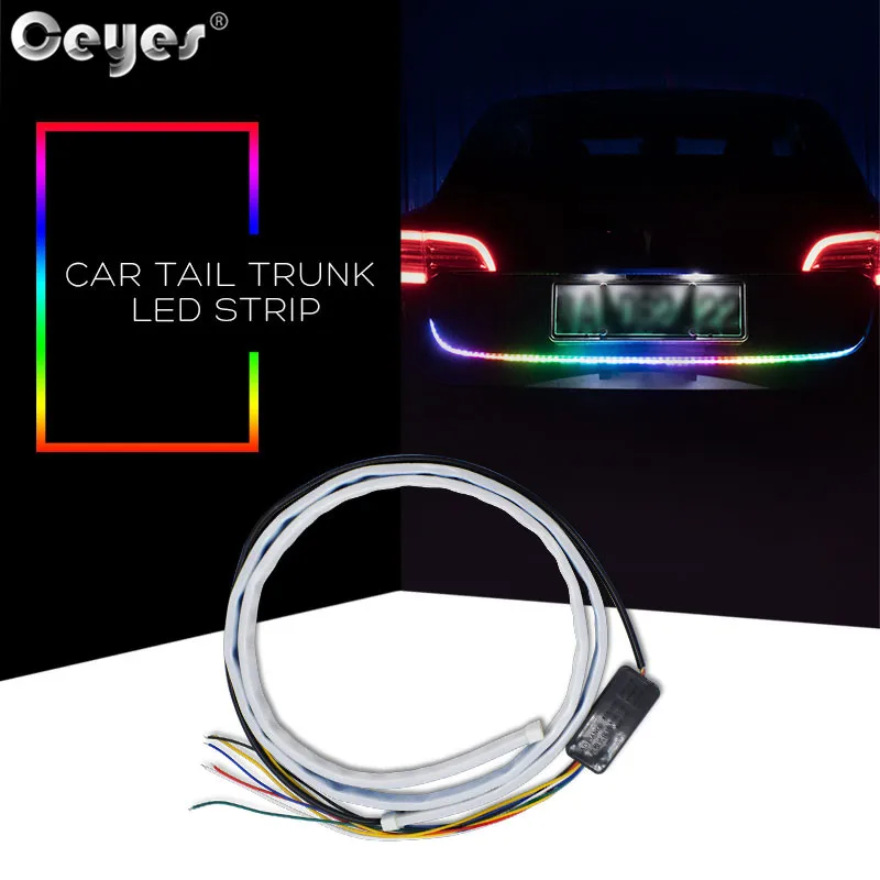 

Ceyes 120 см автомобильные высокие тормозные огни, дополнительный светодиодный стоп-сигнал, 12 В, автомобильные задние тормоза багажника, ходовы...