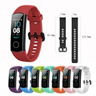Спортивный силиконовый ремешок для часов Honor Band 4, 5, сменный ремешок для смарт-браслета Huawei Honor Band 5, 4