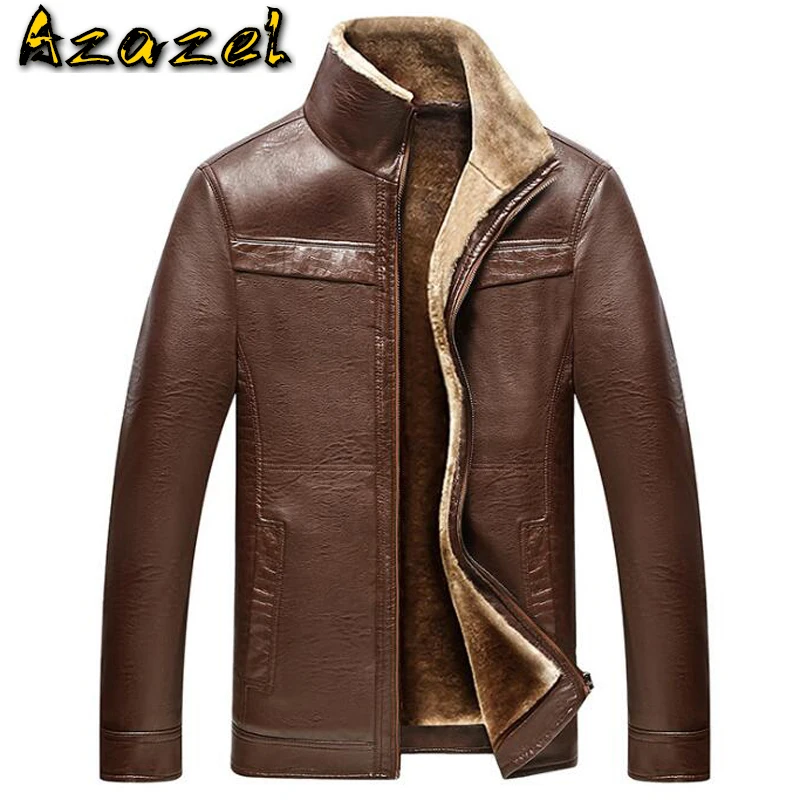 Европейский и американский стиль мужские меховые кожаные куртки большие высокие