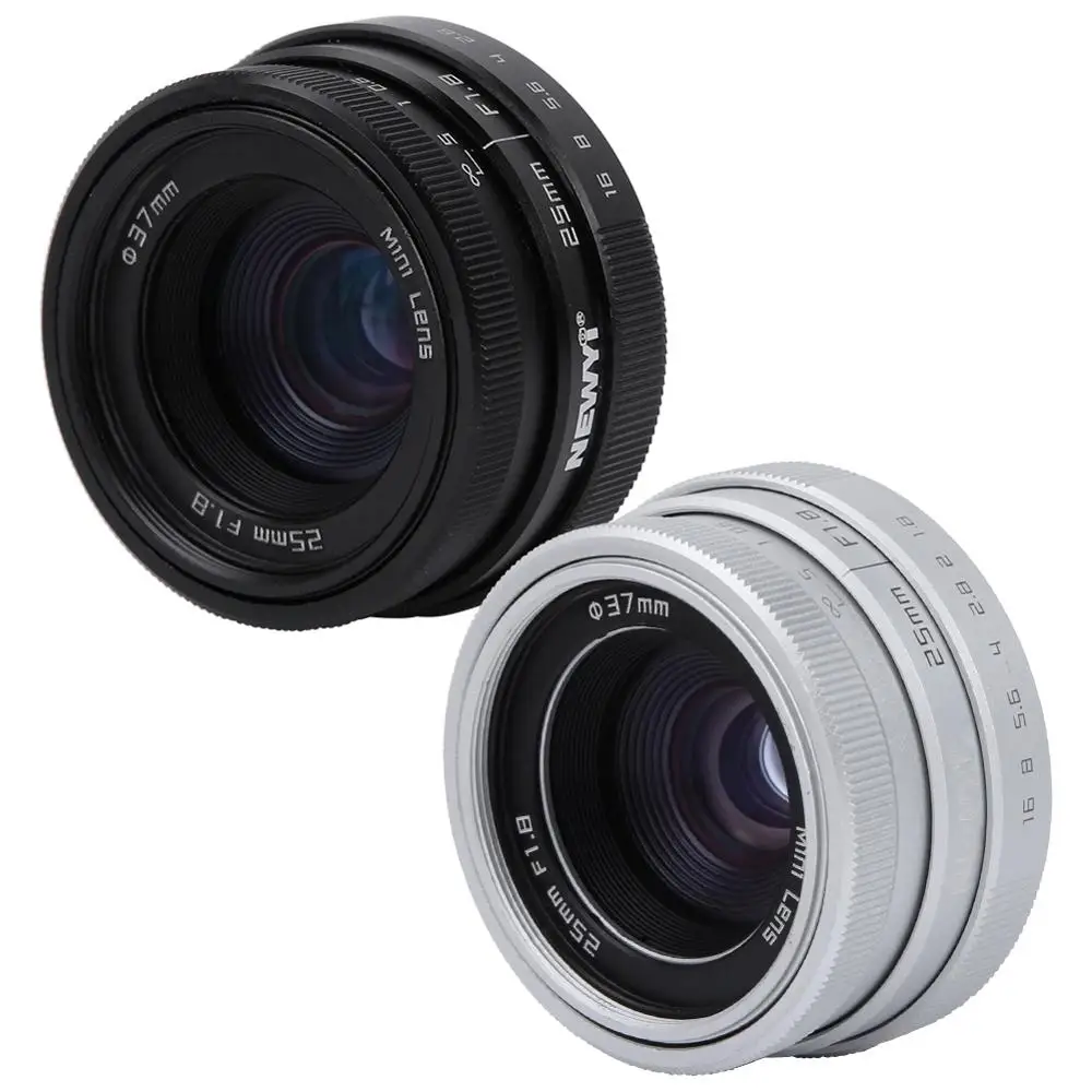 NEWYI 25 мм F1.8 Mini CCTV C Mount широкоугольный оптический объектив для Canon Nikon Sony Fuji