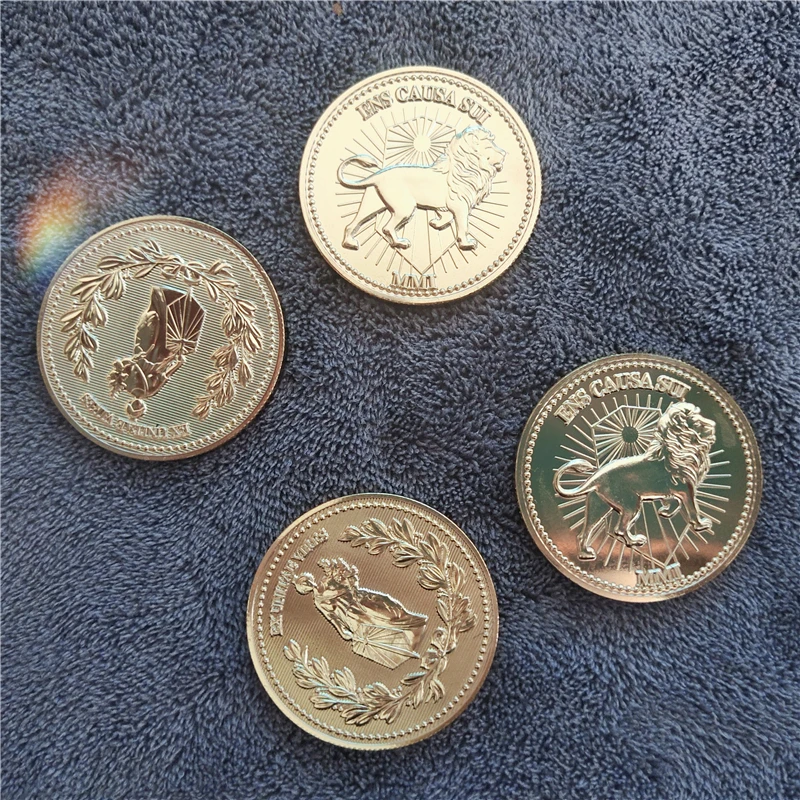 Movie John Wick Continental Hotel Gold Coin Collecting Coins Cosplay Props High Quality Accessories