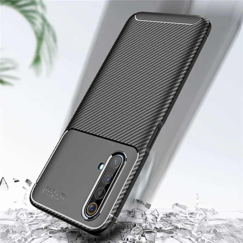 Чехол для OPPO Realme X3 SuperZoom X50 X50M мягкий корпус из углеродного волокна защитный