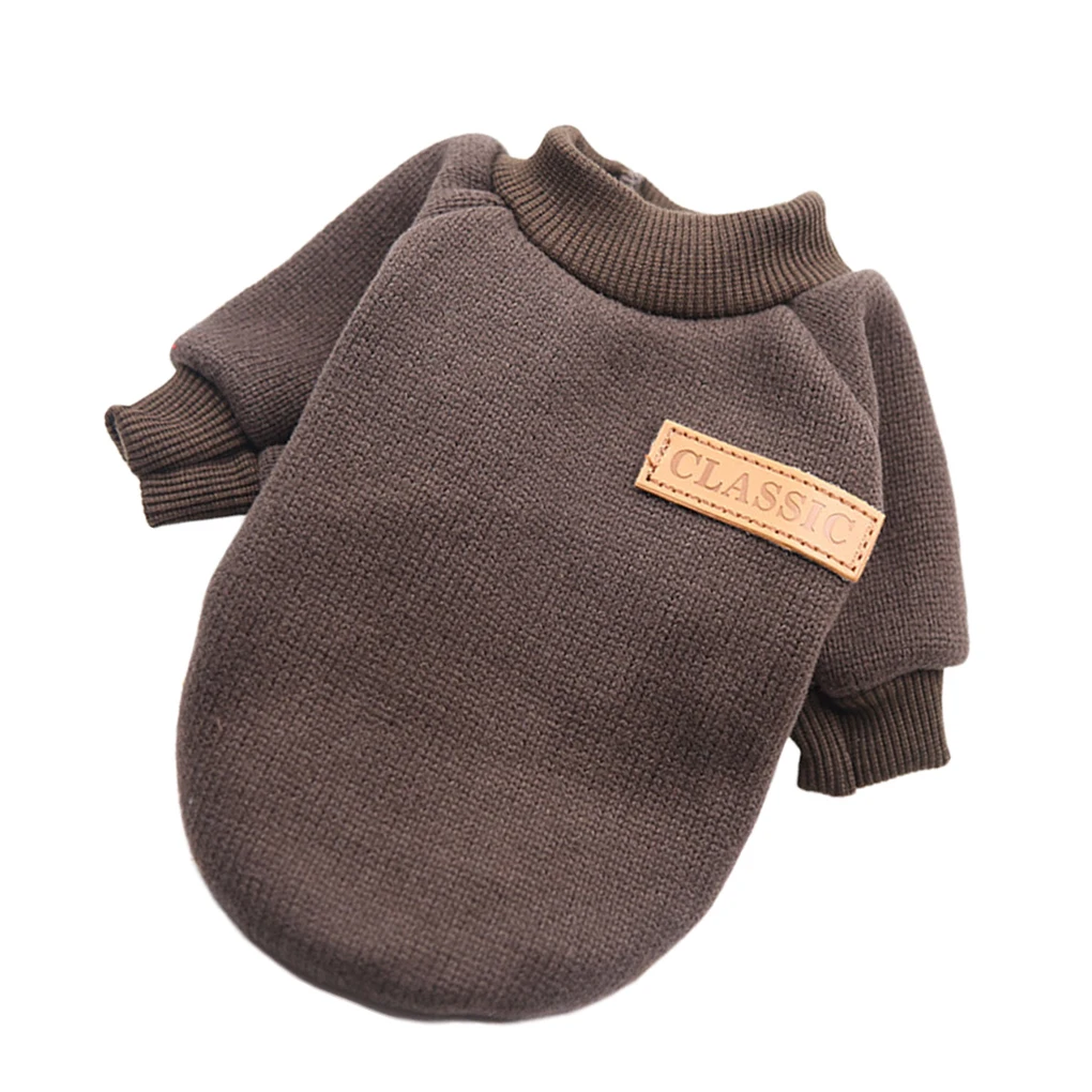 Зимняя теплая вязаная одежда для маленьких собак щенков кошек чихуахуа мягкий