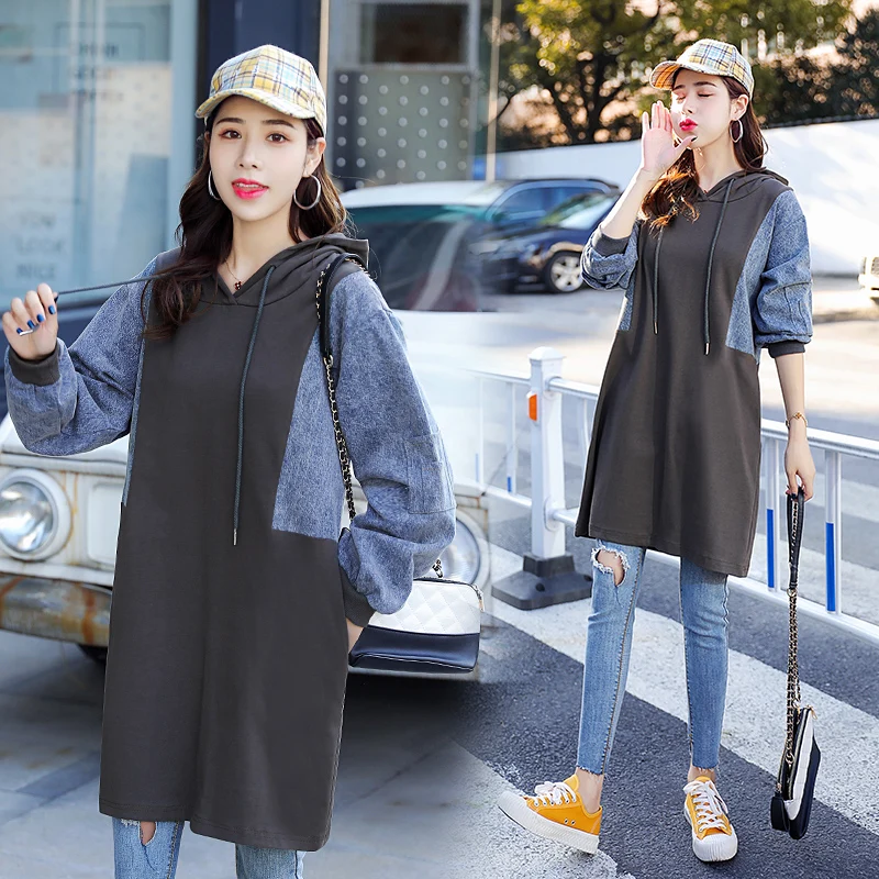 Vrex Новое поступление Женская одежда осень-зима золото пропорция качество женские толстовки прямые мягкие Топы Длинные женские