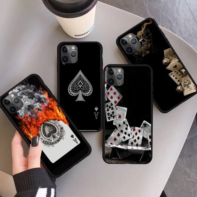 

Retro Poker hot Game Phone Case For iphone 12 11 13 7 8 6 s plus x xs xr pro max mini