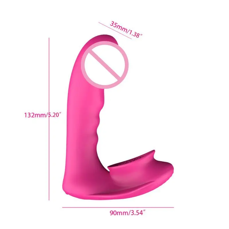G-Spot Dildo 7 Frequency Wearable Butterfly Licking Vibrator G-spot USB Rechargeable Wireless Clitoris Stimulation Massager | Красота и