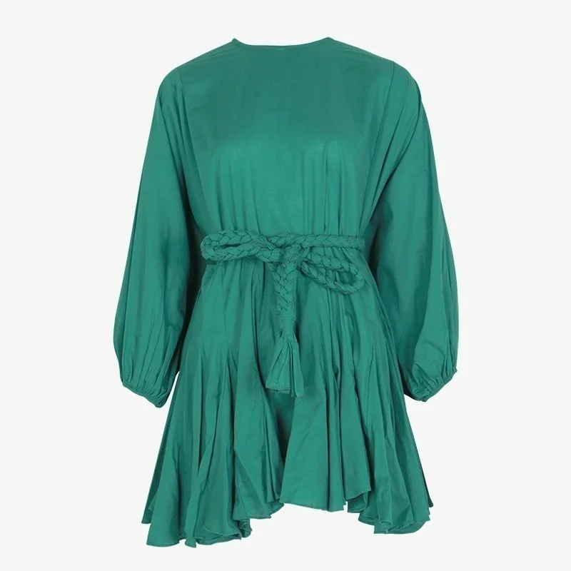 CHICEVER хит цветное Платье с принтом женское платье длинным рукавом и круглым