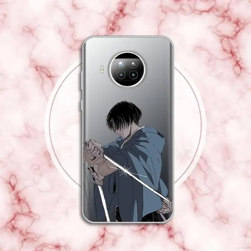 

Attack on Titan Levi Rival Phone Case Transparent for Xiaomi Redmi note 10 t 8 9 pro lite 11