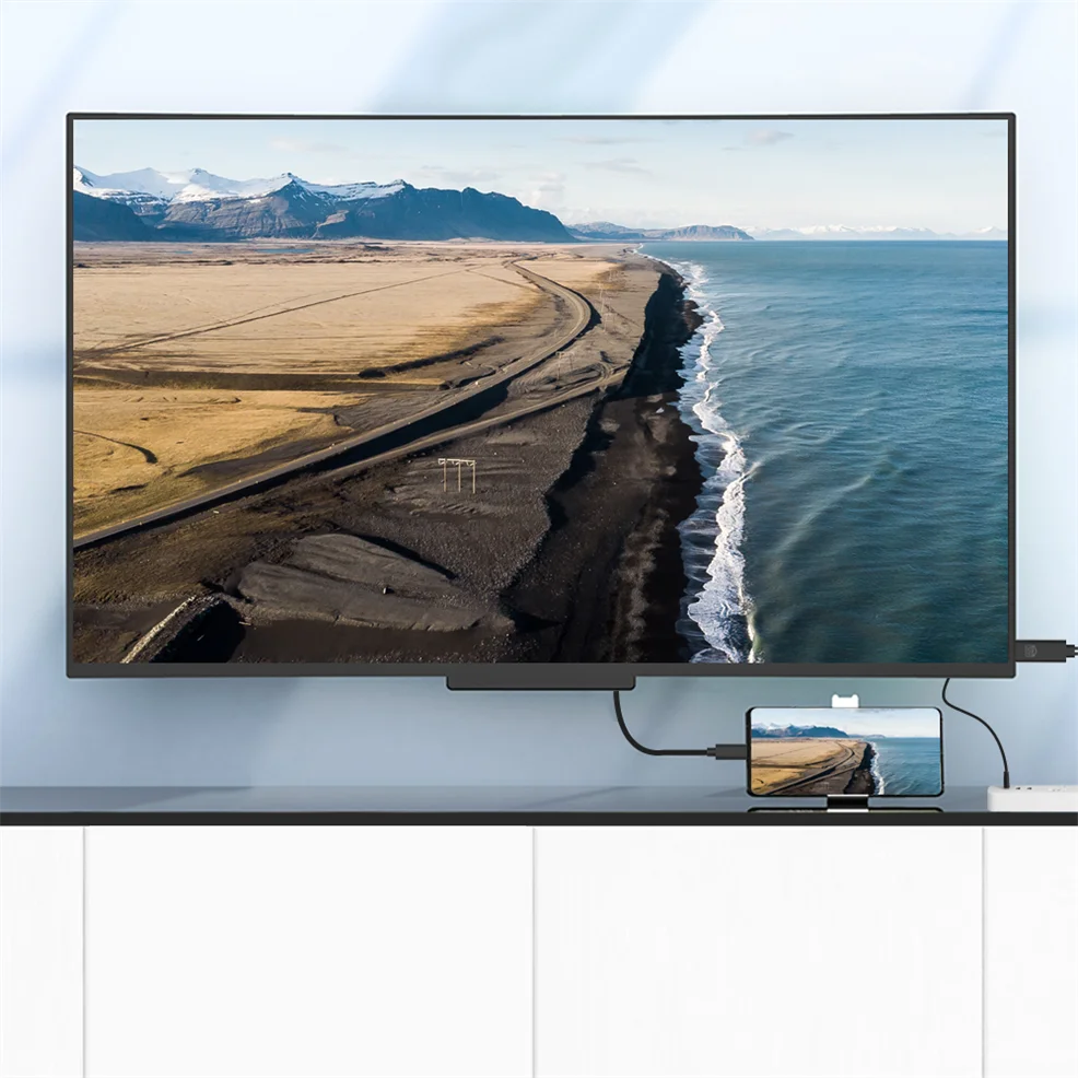 LccKaa Тип C к HDMI-совместимый кабель адаптер конвертер USB 3. 0 4k с зарядкой HDTV видео для