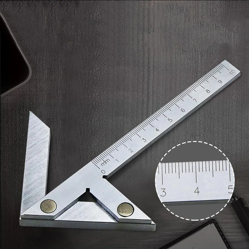 Центрирующая линейка 100*70 мм правило центральной линии круглое угла стержня