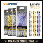 VG Sports 8910 цепь для скоростного велосипеда 116L ультралегкие половинчатые цепи для горных и шоссейных велосипедов, велосипедные аксессуары
