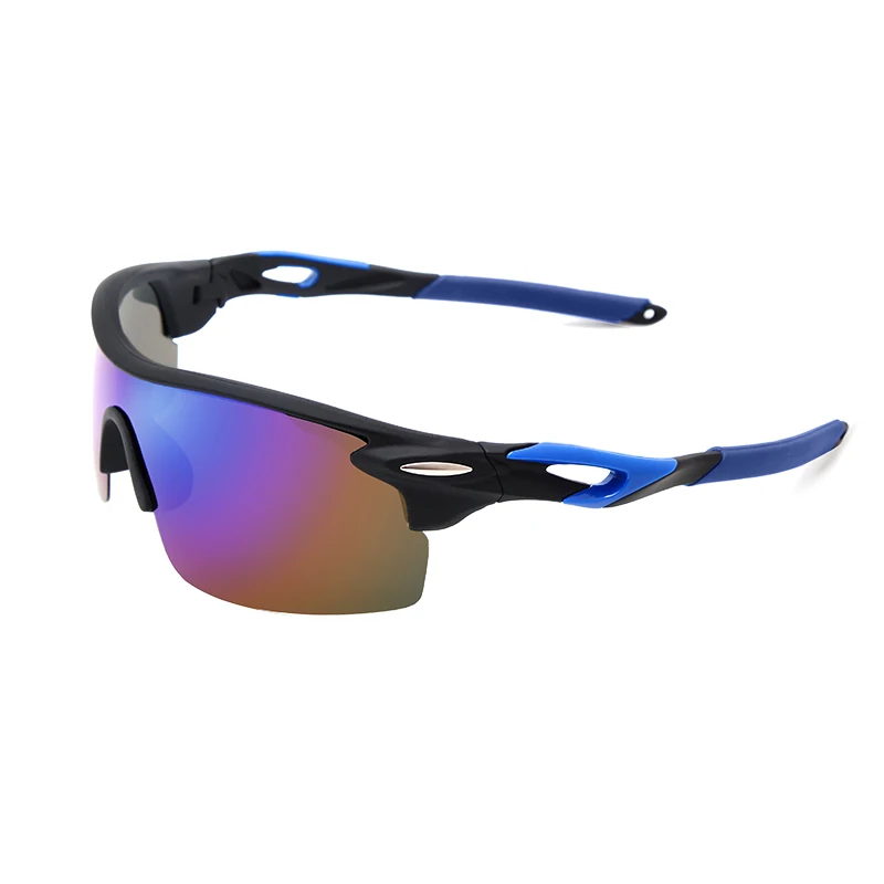 

trend High-tech mechanical one-piece sunglasses, borderless multicolor gradient sunglasses, 2021 models