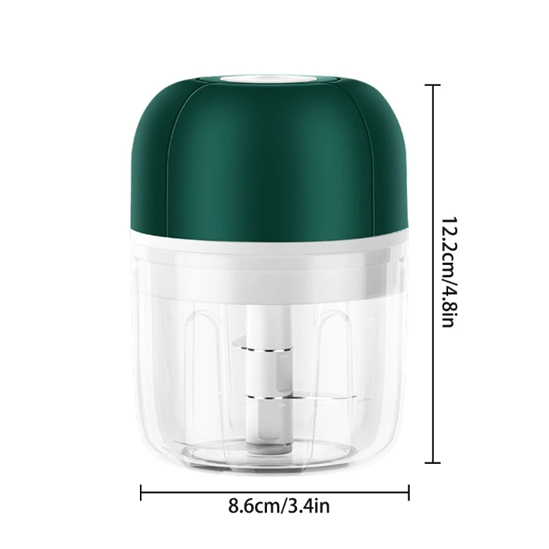 

Electric Garlic Chopper Handheld Wireless Garlic Press Masher Mincer Chili Blend K0AA