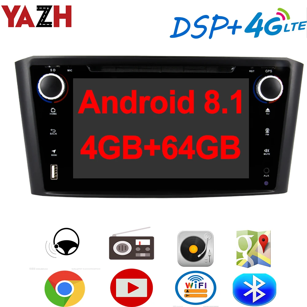 YAZH 7 0 &quotIPS Автомобильный мультимедийный блок для Toyota Avensis 2008 с Android 8 1 радио