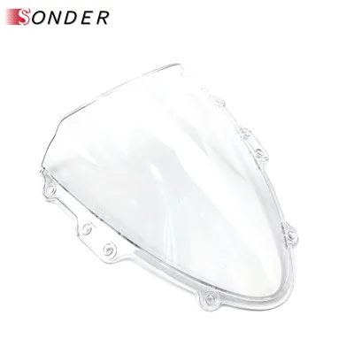 Clear Лобовое стекло из поликарбоната лобовое стекло для Сузуки K4 GSXR600 GSXR750 GSXR 600 750 GSX R GSX-R 2004 2005 дымчатое лобовое стекло - Цвет: Clear