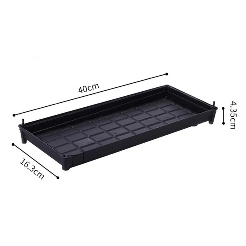

Succulent Flower Pot Creative Breathable Plastic Corrosion Resistant Durable with Tray Small Flower Pot Home Decoration Supplies