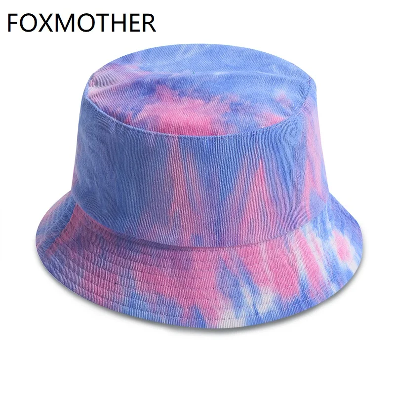 Женская Вельветовая шапка FOXMOTHER, двусторонняя разноцветная Вельветовая шапка розового и зеленого цвета с окрашиванием, для осени и зимы, 2021