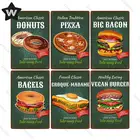 Металлический знак для пиццы, жестяной постер, винтажный металлический знак, металлическая табличка для еды, настенная наклейка, дневной знак для клуба, кухни, Декор