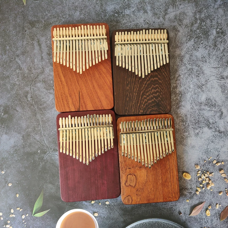 

Chicken-wing wood Kalimba 17 Keys Handmade Thumb Piano Mbira beginner Easy to learn Portable finger Musical Instruments