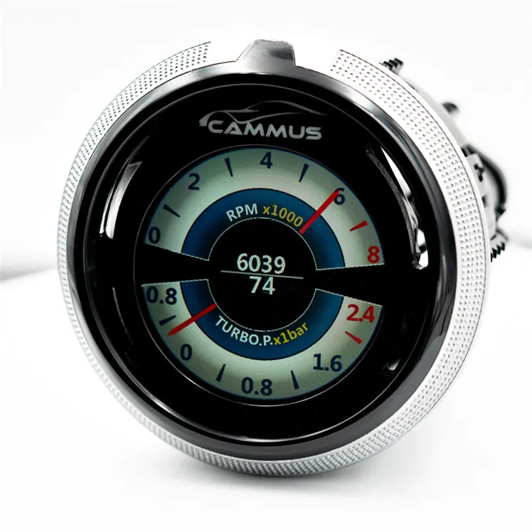

CAMMUS OBD2 i-Round gauge fo air conditioning outlet meter with LCD screen auto parts