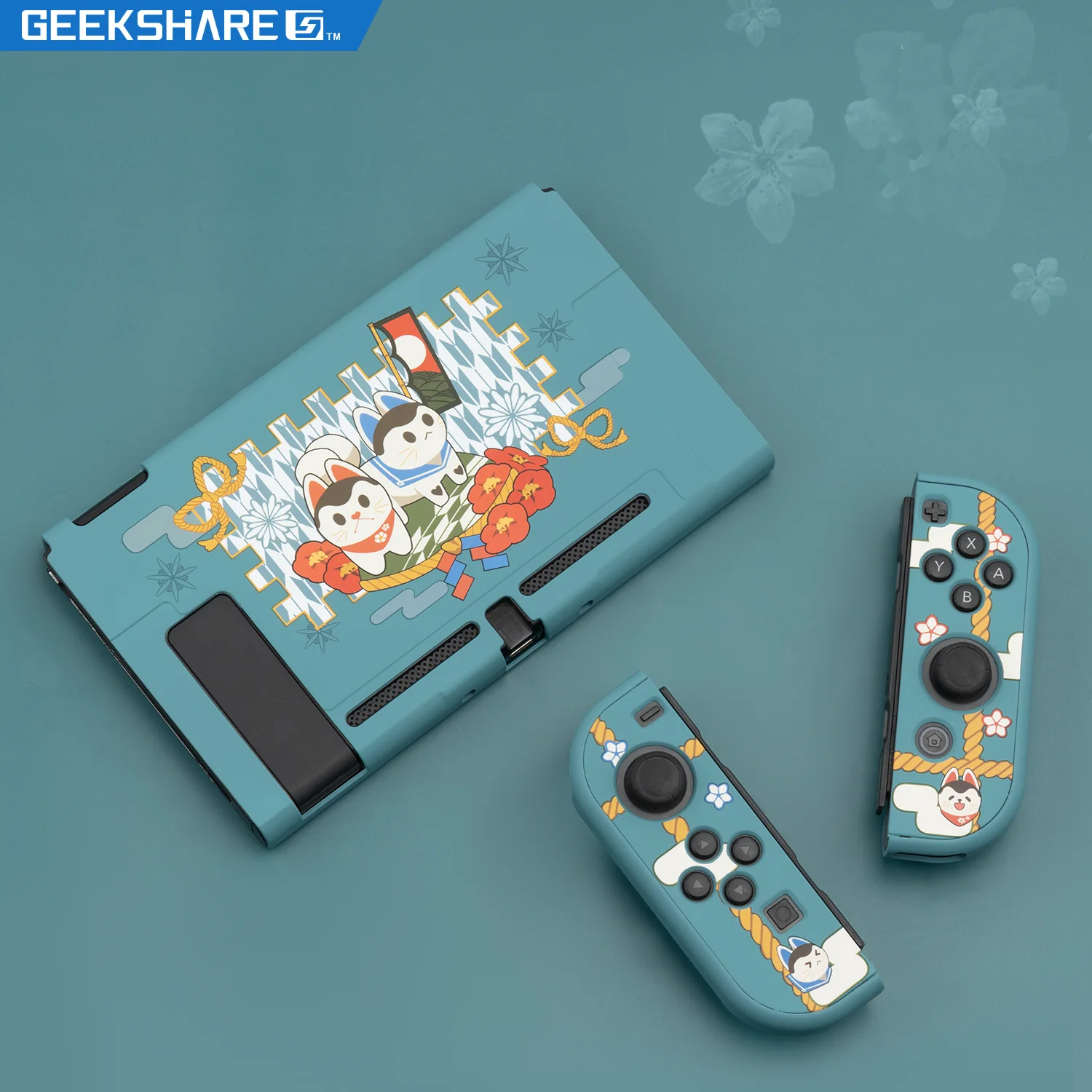 

GeekShare Жесткий чехол для Nintendo Switch раздельная оболочка, карточки, Защитная собака, мультяшная сказочная Лига, чехол для задней панели, аксессу...