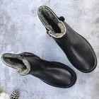 Зимние ботинки, женские зимние ботинки из натуральной шерсти, женские ботинки из 100% натуральной кожи на платформе, женская зимняя обувь