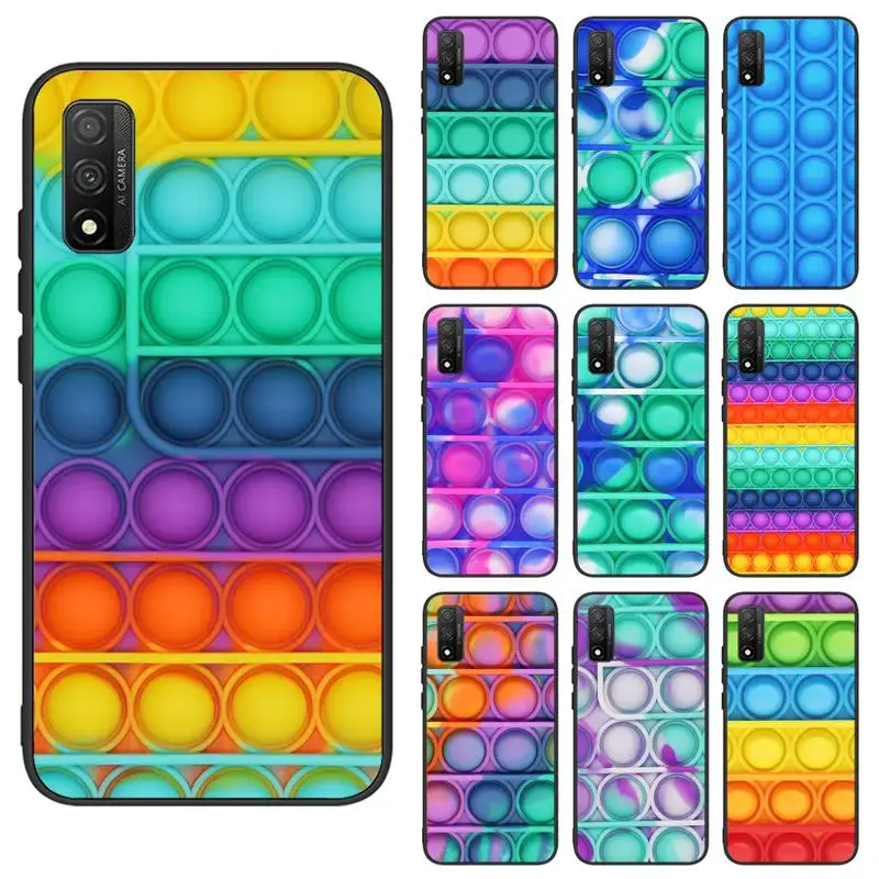 

Bubble Fidget Reliver Stress Antistress Phone Case For Huawei Y5 Y6 Y7 Y8 Y9 Nova 4 5 6 7 Pro Se Cover