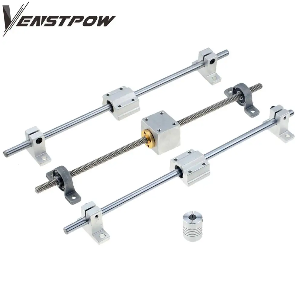 Направляющие для 3D-принтера рельсовые наборы T8 длина ходового винта 300 мм +