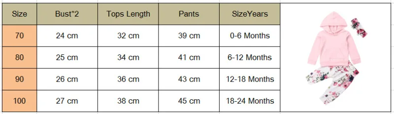 Осенняя одежда для новорожденных девочек топы с капюшоном и длинными рукавами