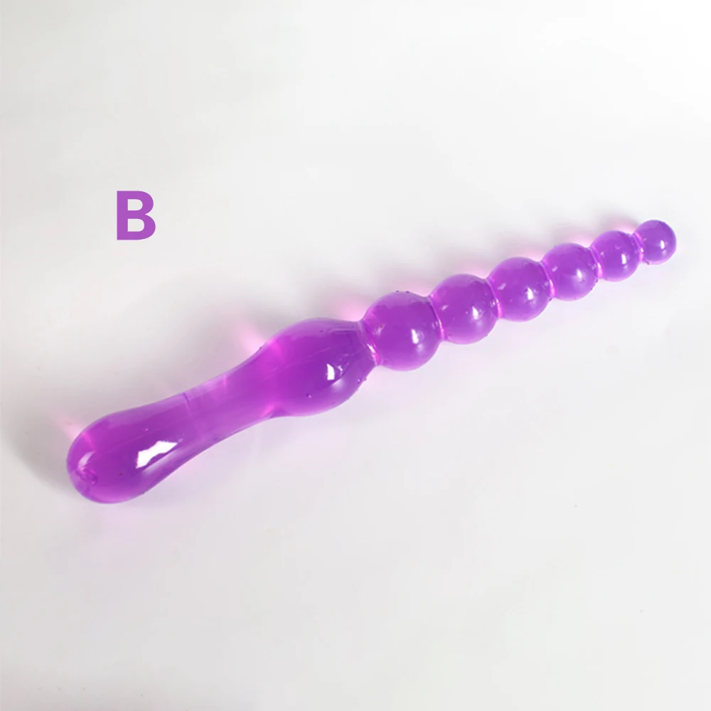 Erotic Soft Jelly Butt Plug Dildo Anal SexToys for Women Men Beads Adult Sex Toys Female Male Gay Product | Красота и здоровье