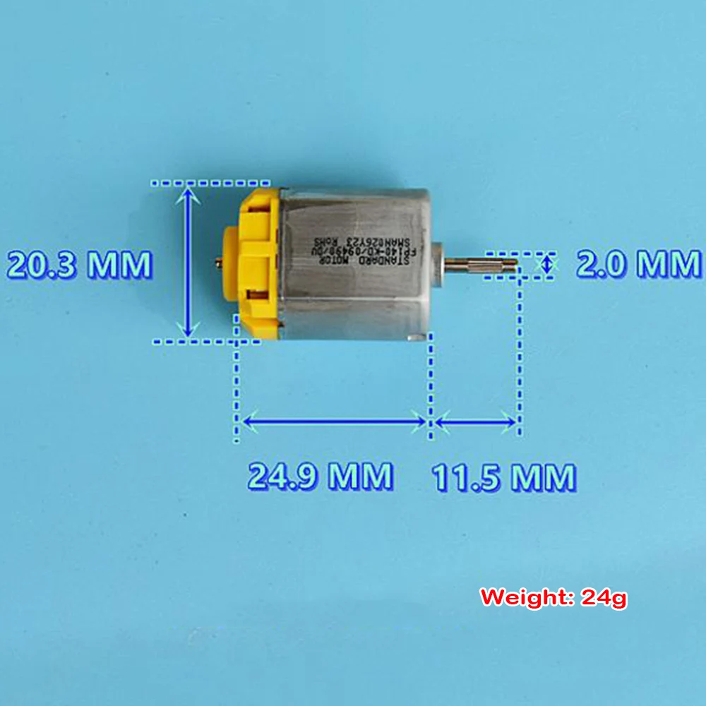 Стандартный 140 мини-двигатель постоянного тока 12 В 24 11600 об/мин Сильный магнитный