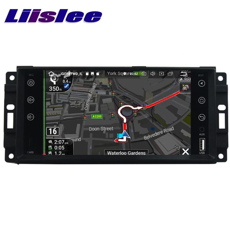 LiisLee Автомобильный мультимедийный gps HiFi аудио Радио стерео для Dodge зарядное