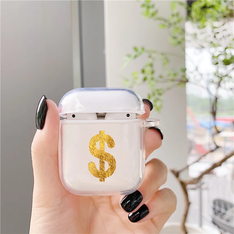 Мультяшный денежный чехол для Airpods 2 1 3 Airpod pro прозрачная смешная Прозрачная