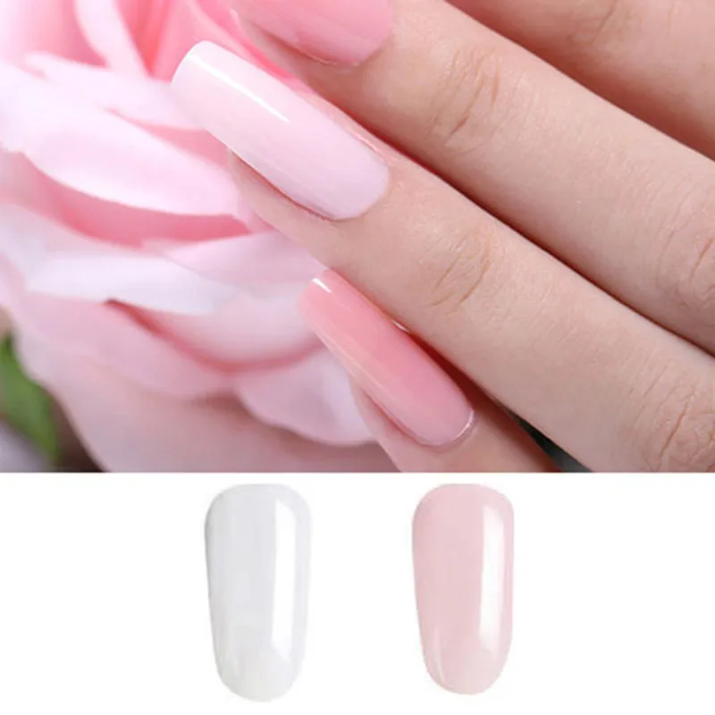 DouborQ 2 бутылки УФ-гель для наращивания ногтей прозрачный гель защиты от УФ лучей