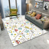 2021 landscape game learn for baby play rectangular carpet in the childrens room high quality rug childrens flannel carpet