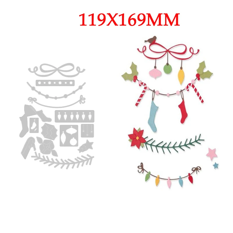 

Socks New Arrival Christmas Cutting Dies and Stamps Scrapbooking Handmade Greeting Card Craft Album Paper DIY Gift Decoration