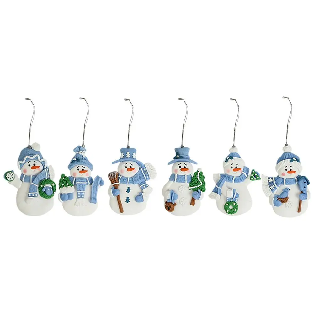 

Украшения для рождественской елки, милые синие украшения для елки снеговика, яркий снеговик, Рождественский Декор, мини-размер с идеальными...