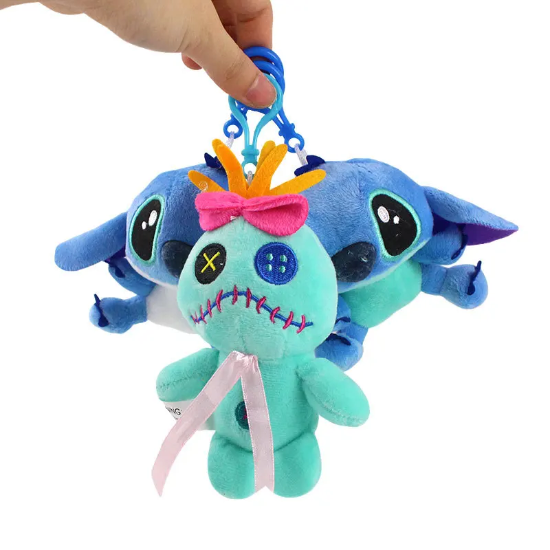 

Disney Original Small Size Stitch Plush Pendant Cute Toy Cartoon Scrump Doll Bag Boy Girl Birthday Present