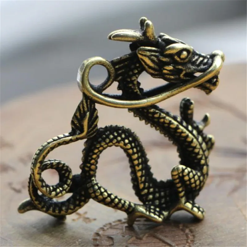 

Home Decor Brass Dragon 3D Mini Metal Figurine Art Statue Model Room Saloon Desk Europe & America Sculpture Decoration Gifts