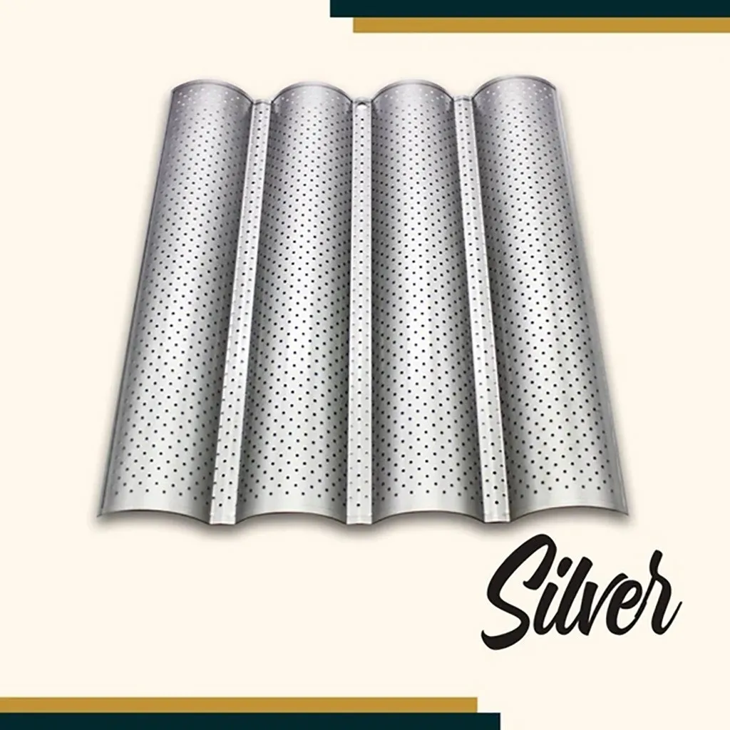 40 #3 сетка Серебряная багетная форма печь для выпечки волна французский противень