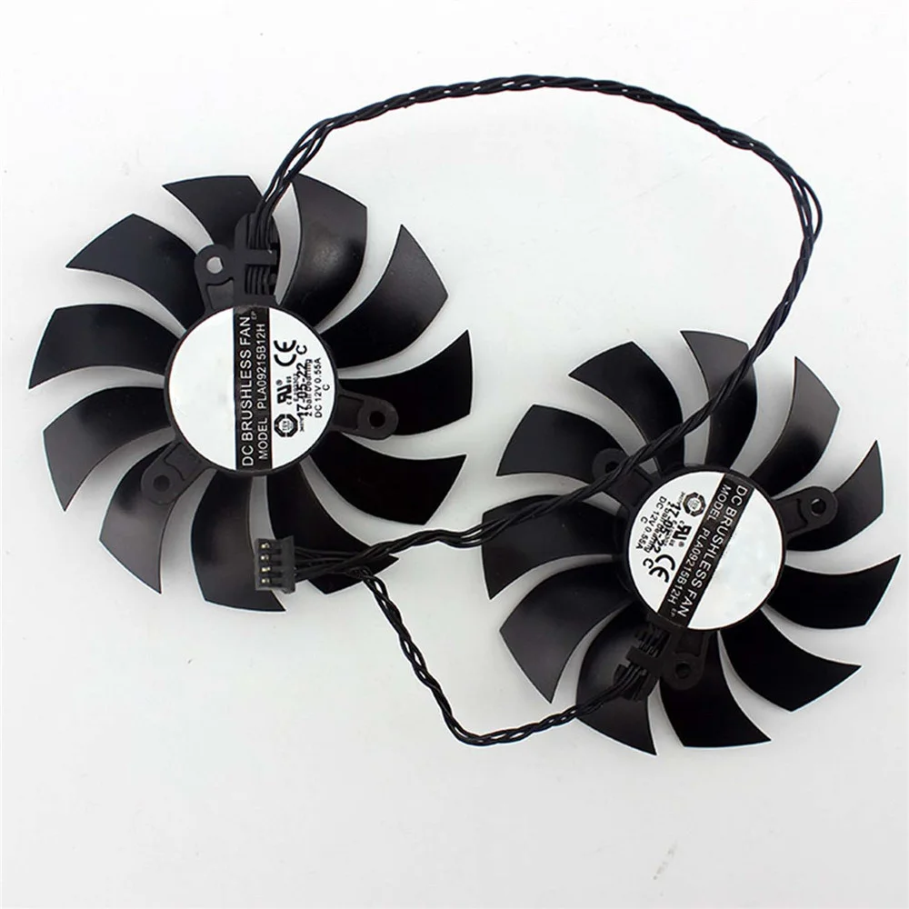 Запасные части вентилятора Охлаждения видеокарты PLA09215B12H для EVGA GTX 1080Ti SC2 GAMING Black
