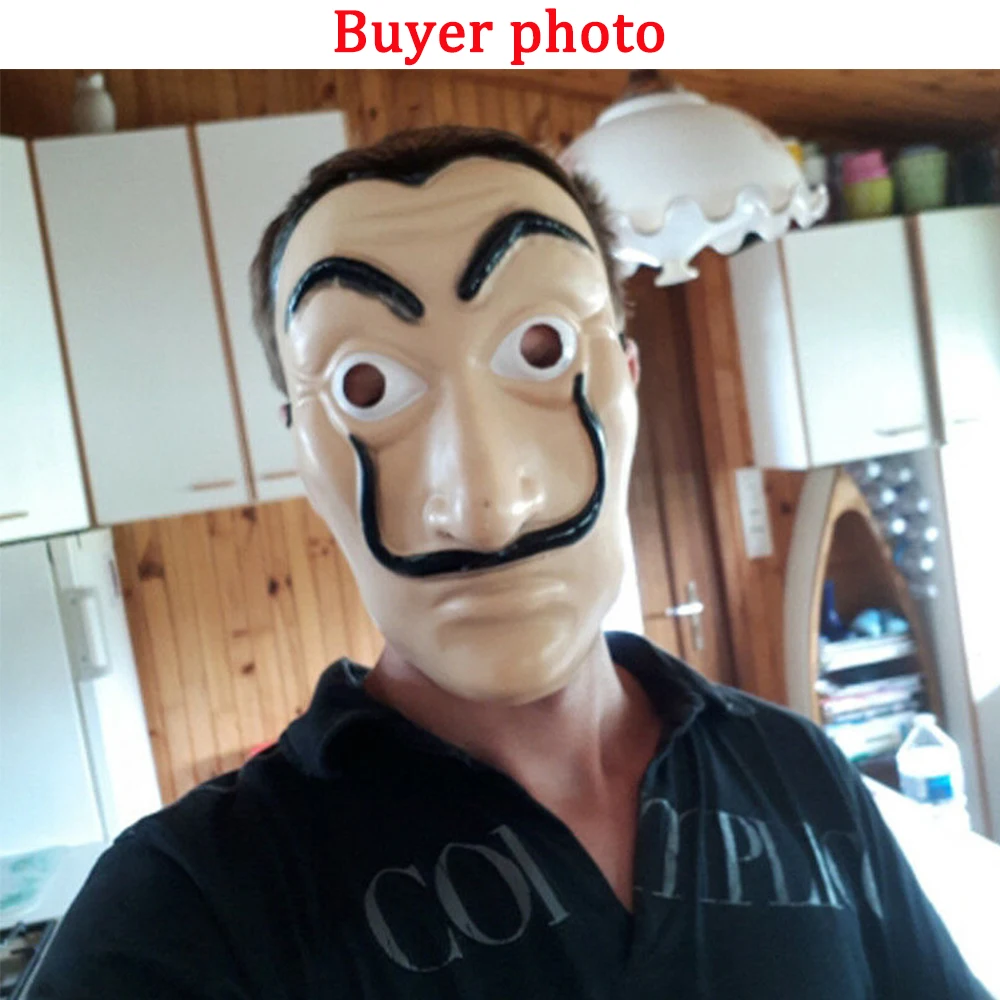 Пластиковые маскарадные маски для косплея дома из бумаги украшения Хэллоуина
