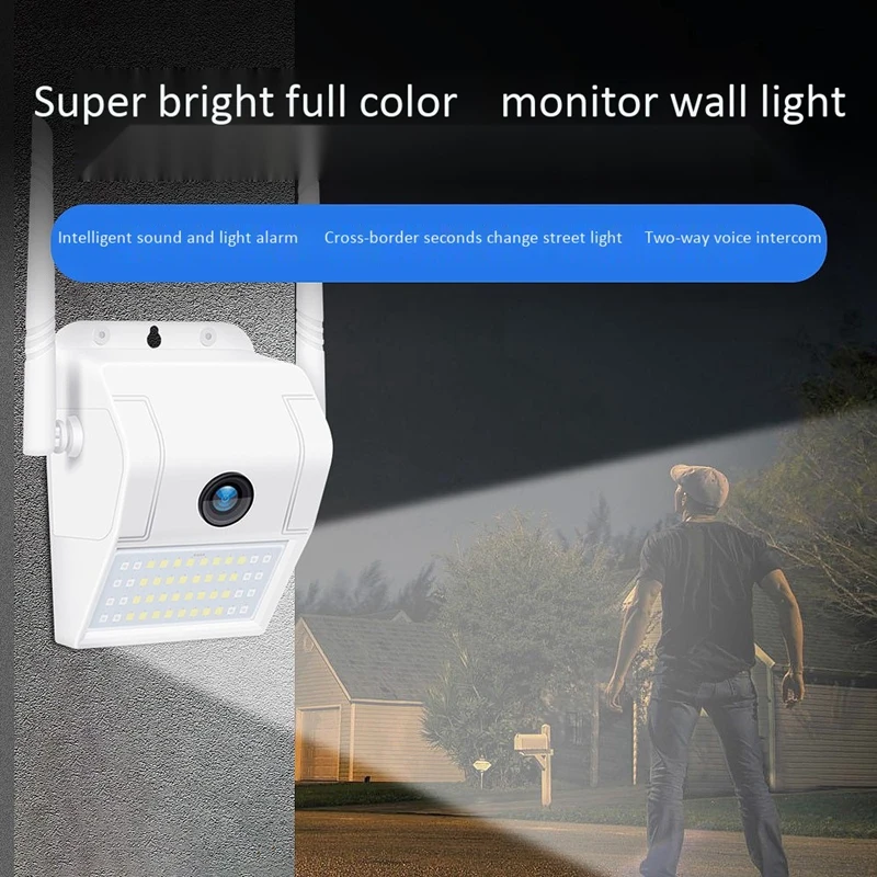 Настенный светильник на солнечной батарее домашняя беспроводная камера 1080 P Wifi