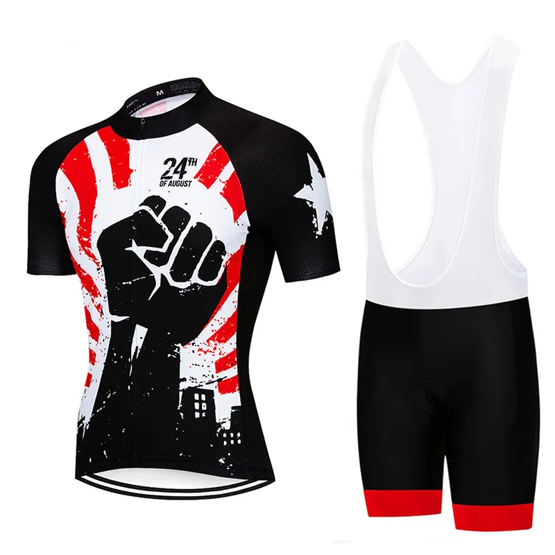 

2021 Black Cycling Team Jersey 20D Gel Bike Shorts Set Ropa Ciclismo MenS MTB Uniform Bicycling Maillot Bottom Clothing