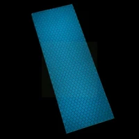 blue green 120x40x8mm luminous resin material snakeskin knives patch pattern board handle resin accessories knife honeycomb a4j5