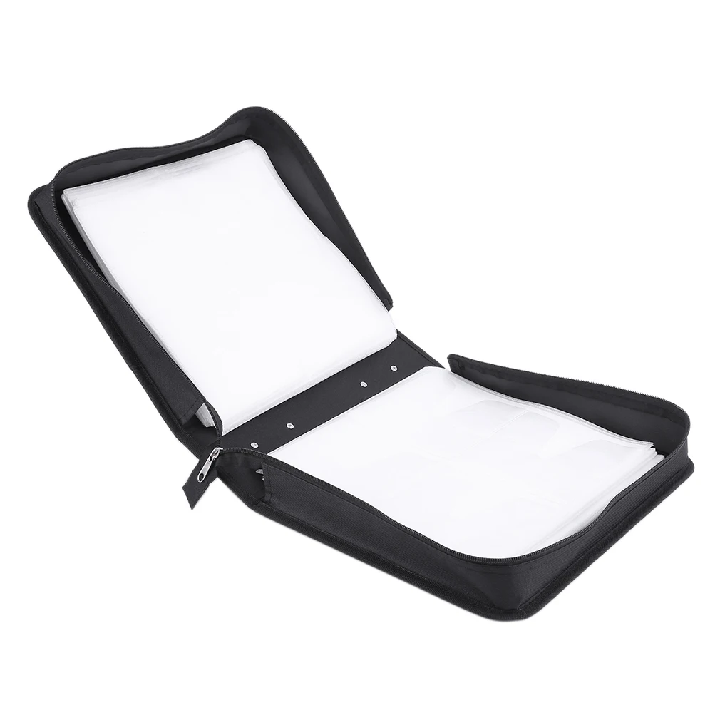 Из искусственной кожи 400 шт. компакт-диска DVD Для Хранения Чехол сумка органайзер