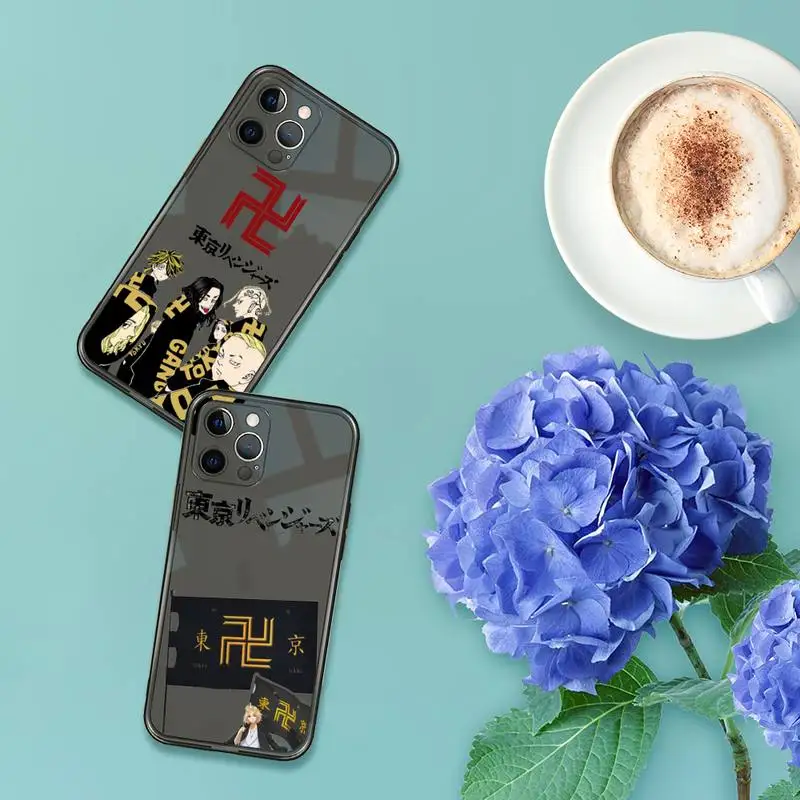 

Tokyo Revengers manjiro sano Phone Case For iPhone 12 11 8 7 se 2020 pro X XS XR MAX Plus Black Transparent Cover